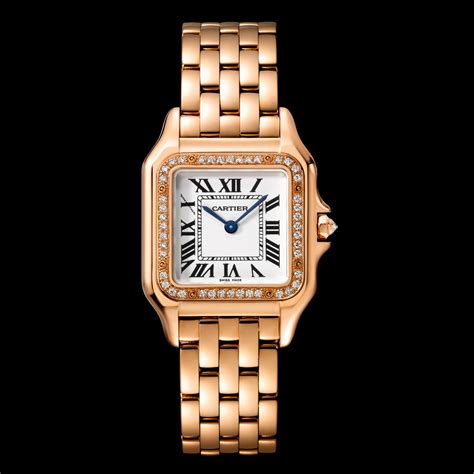 cartier rose gold watch replica|cartier rose gold diamond watch.